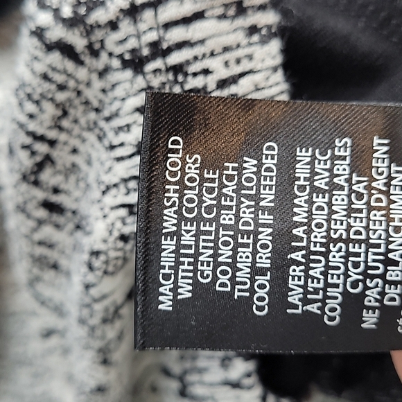 Eva Longoria BodyCon Pencil Skirt Black & White Size Petite Small - Picture 6 of 6